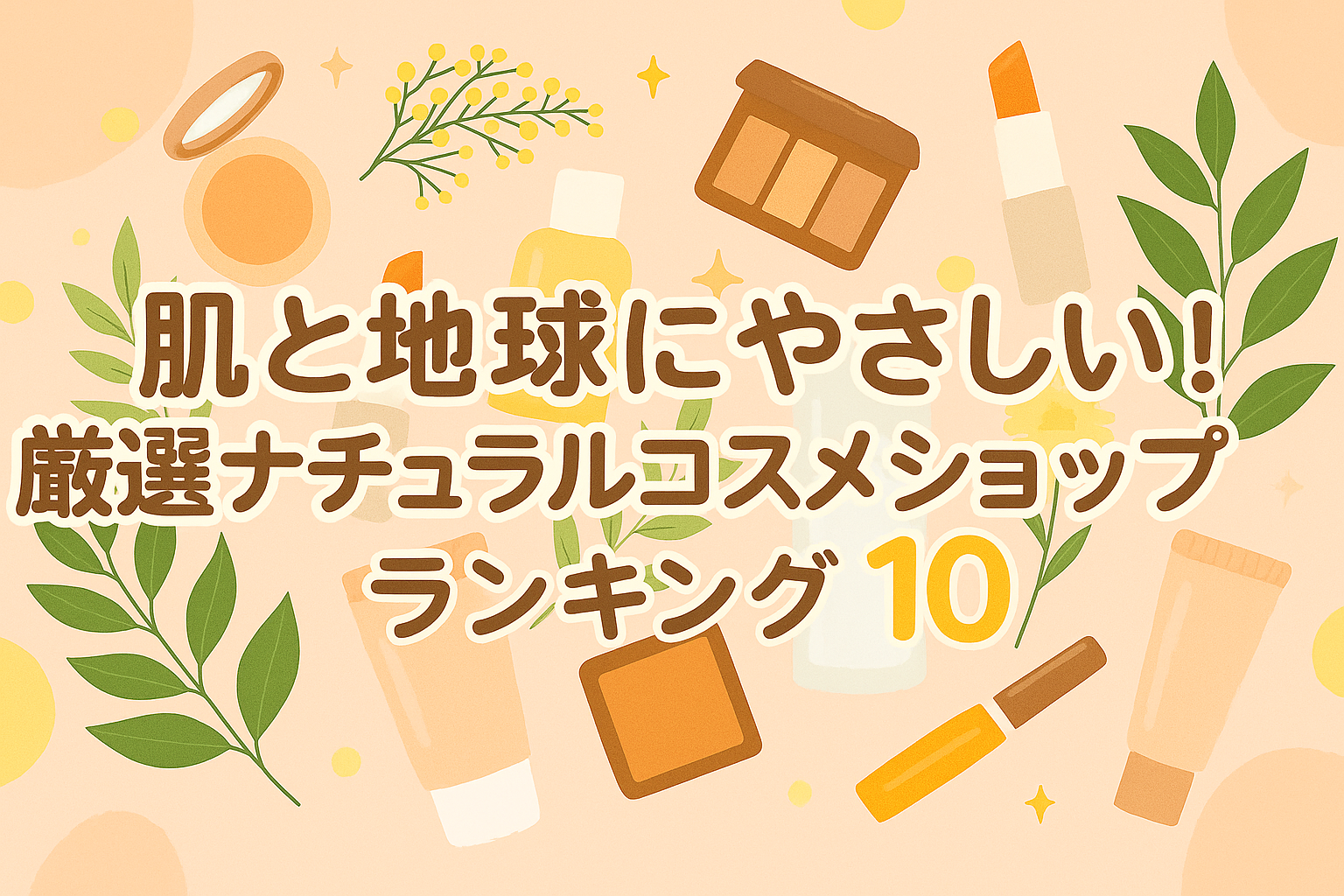 「肌と地球にやさしい！厳選ナチュラルコスメショップランキング10」