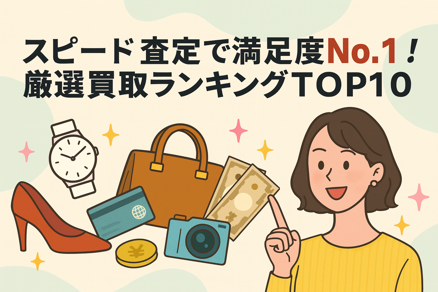 「スピード査定で満足度No.1！厳選買取ランキングTOP10」